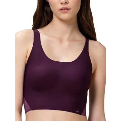 Image of Triumph Women&#039;s Flex Smart Pull ON Bra TOP EX, Aubergine, 01