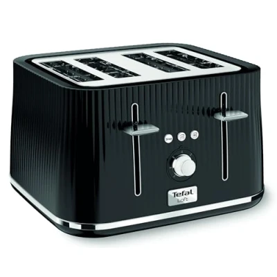 Image of Tefal Loft TT760840 4 Slot Toaster/Black Slice, Plastic, 1700 W