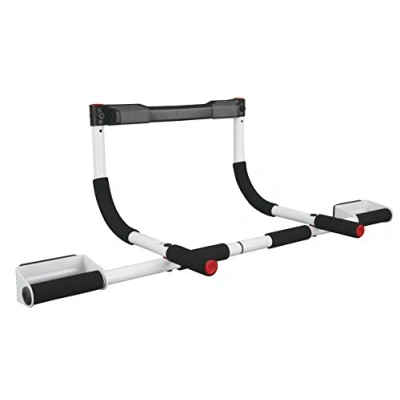 Image of Portable gym that can be used as a doorway pull up bar. Great for beginners to athletes. Keep fit anytime, anywhere. Soft and extra comfortable foam handle