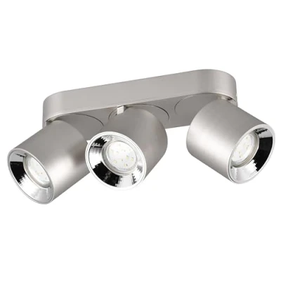 Image of Trio Lighting Guayana downlight GU10 3 bulb nickel