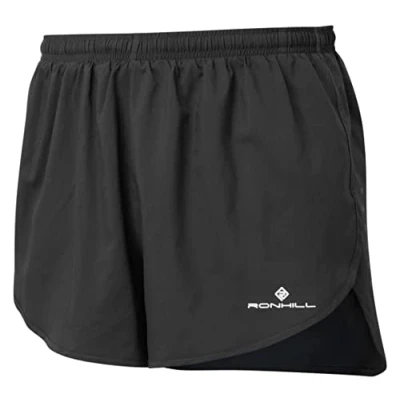Image of Ronhill, Men&#039;s Core Racer Short, Running, Black/Bright White, M
