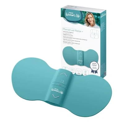 Image of Beurer EM55 Menstrual Relax+ TENS &amp; Heat for Natural Pain Relief Larger Heating Surface Suitable Endometriosis Rechargeable Battery Wear Under Clothes Medical Device