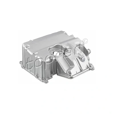 Image of 03P103602A, 03P103603A oil Sump TOPRAN 116 363 with drain plug bore for level sensor, without sensor Aluminium