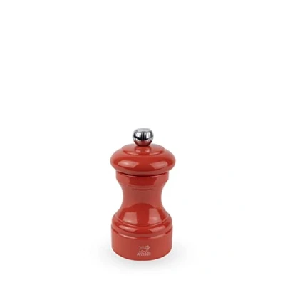 Image of PEUGEOT Bistro 10 cm Salt Mill Classic Grind System Made with PEFC Certified Wood Lifetime Guaranteed Mechanism in France Terracotta Colour