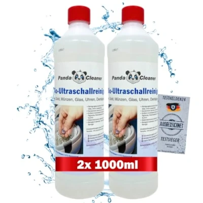 Image of Pandacleaner® Ultrasound Cleaner for Ultrasonic Baths Concentrate Glasses, Jewellery, Dental Products, Gold, Coins, Watches (Waterproof), etc. 1L / 2L 3L