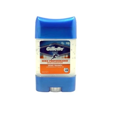 Image of 3 x GILLETTE SPORT TRIUMPH ANTIPERSPIRANT DEODORANT CLEAR GEL STICK 70ML