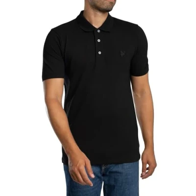 Image of Lyle and Scott Tonal Eagle Polo Black size S