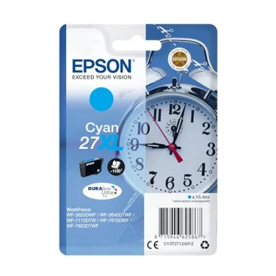 Image of Epson Alarm clock Singlepack Cyan 27XL DURABrite Ultra Ink