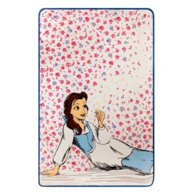 Image of Franco Disney Princess Beauty &amp; The Beast Belle Bedding Super Soft Micro Raschel Throw Blanket, 62 in x 90 in, (Official) Product Collectibles