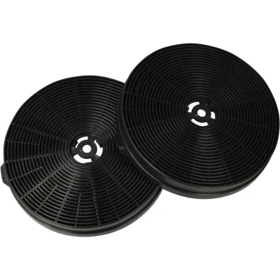 Image of 2x Activated Carbon Filter compatible with Respekta CH88060 wa+ Extractor Hood 17.5 cm Vhbw