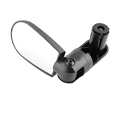 Image of Bike Rearview Mirror Bicycle Handlebar End Rear View 180 Degree Adjustable Rotatable Mounted Cycling for Mountain Road