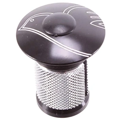 Image of Columbus Top Cap + Expander for Carbon Steerer Forks, Black, 1&quot;