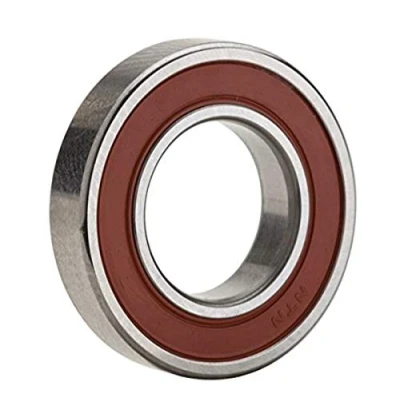 Image of NTN Bearing 6201LLU Single Row Deep Groove Radial Ball Bearing, Contact, Normal Clearance, Steel Cage, 12 mm Bore ID, 32 OD, 10 Width, Double Sealed