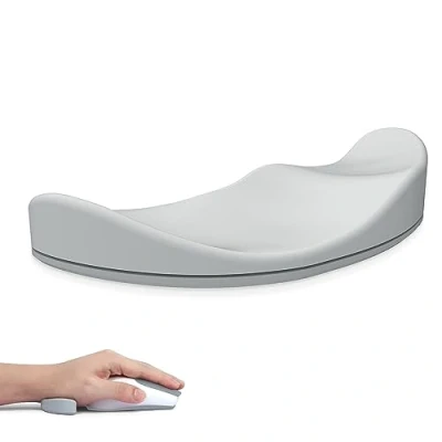 Image of Attack Shark Silicone Soft Comfortable Mouse Wrist Rest,Ergonomic Support,Anti Fatigue, Relieve Pain,Smooth Glide, Durable/Lightweight Portable, for Home,Office,Game Gray Left Hand