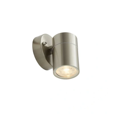 Image of Ansell Acero Directional Without PIR GU10 Wall Light Stainless Steel
