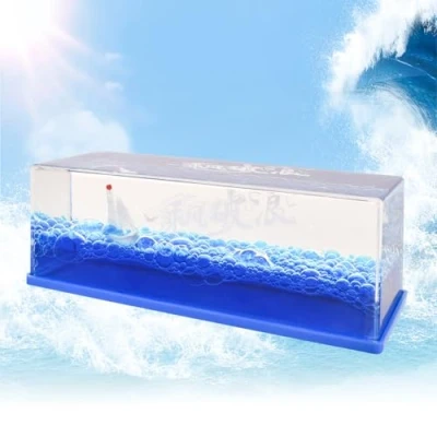 Image of Cruise Ship Fluid Drift Bottle, Acrylic Boat Model, Unsinkable Thousand Sunny Pirate In A Bottle Ship, for Home Table Decoration Car Display Cases (A)