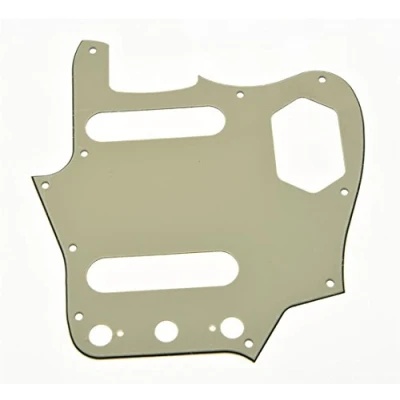 Image of KAISH Vintage JAG Guitar Pickguard Scratch Plate Fits American Jaguar Aged White 3 Ply