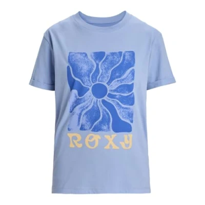 Image of Roxy Short Sleeved T Shirt OCEANREGULAR Poster Young Womens Purple XS