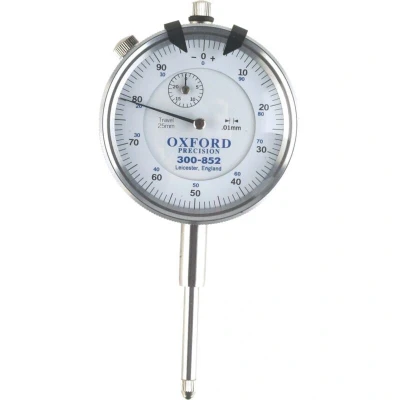 Image of Oxford Plunger Dial Gauge 25mm x 0.01mm 0 100