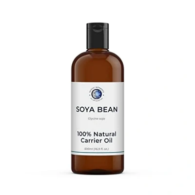 Image of Mystic Moments Soya Bean Carrier Oil 500ml Pure &amp; Natural Perfect For Hair, Face, Nails, Aromatherapy, Massage and Dilution Vegan GMO Free