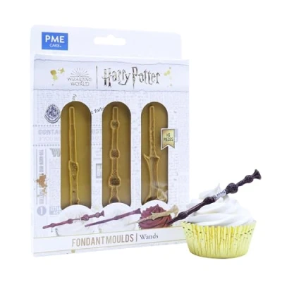 Image of PME Harry Potter Fondant Mould, Set of 6, Wands