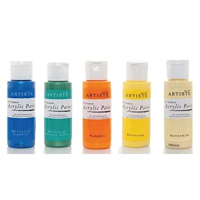 Image of Artiste Acrylic Paint 59ml 2Oz Guava, Quick Drying Professional Art, Craft and Hobby Artists Paint, Vibrant Colour, Water Based Paints Cover All Surfaces with Ease, Ideal for Travel