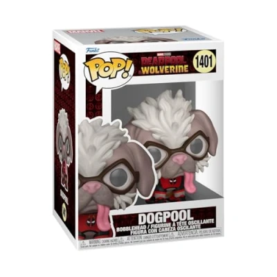 Image of Funko Pop! Marvel: Deadpool &amp; Wolverine Dogpool Collectable Vinyl Figure Gift Idea Official Merchandise Toys for Kids Adults Movies Fans Model Collectors and Display