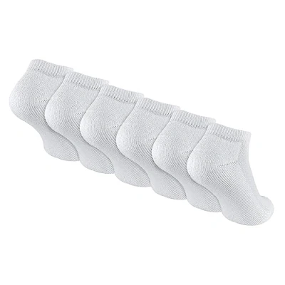 Image of 6 Pair Multipack Kids White Socks Sock Snob Bamboo Trainer for Boys and Girls (8 11 Years, White)