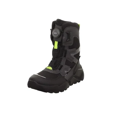Image of Superfit Rocket Winter boots for kids, Size: 5, Schwarz/grün Imitation leather/ textile