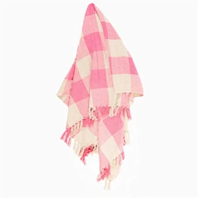 Image of Sass &amp; Belle Pink Gingham Throw