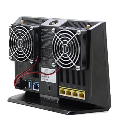 Image of Cooling Fan Heat Radiator USB Power Ultra Silent Dissipate Temperature Control for RT AC68U EX6200 AC15 Router