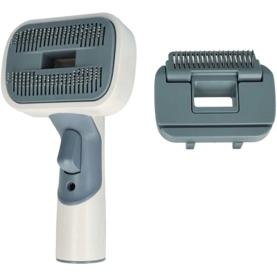 Image of 2 in 1 Pet Hair Brush compatible with Hoover Vacuum Cleaner For 32 mm Round Connector, Self Cleaning Vhbw
