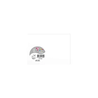 Image of Clairefontaine Ref 1316C Pollen Card (Pack of 25 Sheets) 110 x 155mm Sized, Acid Free, Inkjet &amp; Laser Compatible, Easy to Write On, 210gsm White