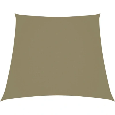 Image of vidaXL Sunshade Sail Oxford Fabric Trapezium 2/4x3 m Beige