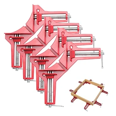 Image of Fippy 4PCS Corner Clamps for Woodwork 90 Degree Right Angle Adjustable Vice Miter Clamp Picture Photo Frame Easel Fixing