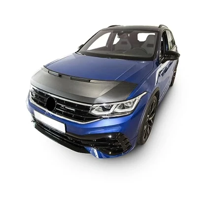 Image of AB 00819 BONNET BRA compatible with VW Volkswagen Tiguan since 2016 CAR COVER PROTECTOR TUNING