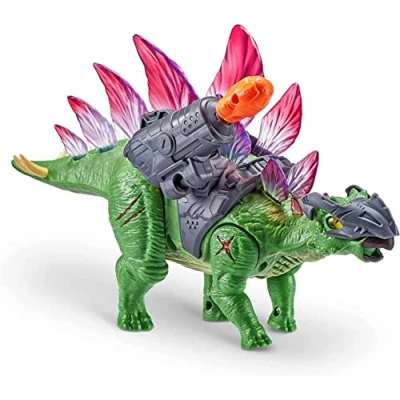Image of Robo Alive Dino Wars Raptor Toy, Robotic Realistic Dinosaur Movement, Battle Armor (Stegosaurus), Assorted Designs and Colours
