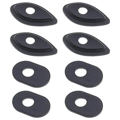 Image of eMagTech 8pcs Front Rear Motorcycle Turn Signal Indicator Adapter Spacers Black Compatible with Honda MSX125 MSX125SF CBR600RR CBR900RR CBR1000RR