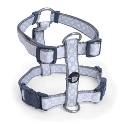 Image of Petface Dog Harness, Tonal Dots, Medium, Light Grey