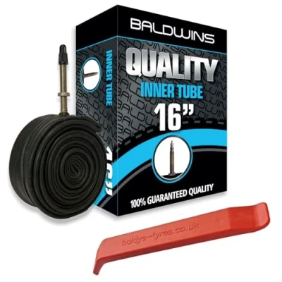 Image of 16&quot; Baldwins Cycle/Bike Inner Tube x 1 3/8&quot; (Fits any 1/4&quot;, 3/8&quot;, 1.35, 1.40 tyre) Presta/French Type Valve SV4
