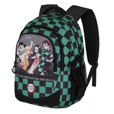 Image of Demon Slayer Akushon Plus Running Backpack, Multicolour, 34 x 46 cm, Capacity 32 L