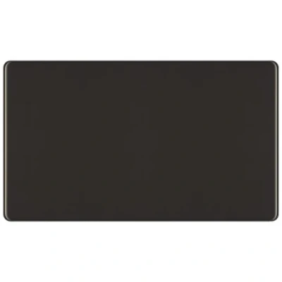 Image of British General Nexus 2 Gang Blank Plate FBN95 01