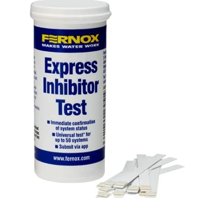 Image of Fernox Test Express Inhibitor Strips 62514 on site Testing for Water Underfloor Heating &amp; Central Systems 50 Quick Easy Quality Testing.