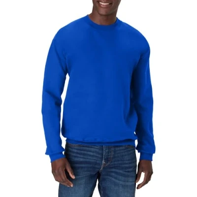 Image of Hanes Men&#039;s Ultimate Heavyweight Fleece Sweatshirt, Deep Royal, Medium