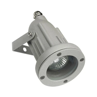 Image of LEDS C4 Robust, pivotable Helio outdoor spotlight, grey
