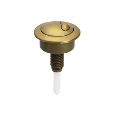 Image of Dual Flush Toilet Cistern Push Button for 49 Model, ABS Plastic Button, Fit Standard Holes 38 42mm (Gold)