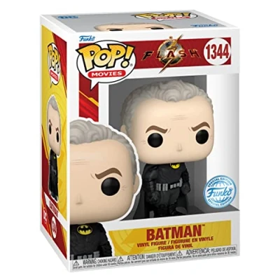 Image of Funko Pop! Movies DC: The Flash Batman (Keaton) Unmasked (ALT) (PX Exclusive) #1344 Vinyl Figure