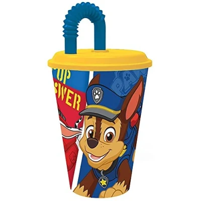 Image of Paw Patrol Pup Power Easy Sport Tumbler with Lid and Straw for Safe Drinking, 430ml