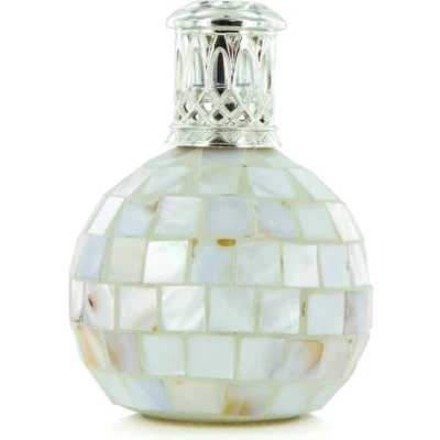 Image of Ashleigh and Burwood Arctic Tundra Catalytic Fragrance Lamp Powerful Purifying Home White Mother of Pearl Mosaic Décor House Gift