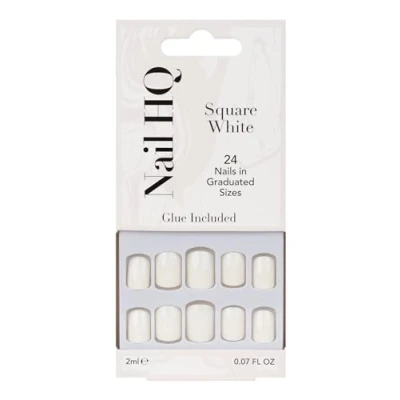 Image of Nail HQ Square White Nails